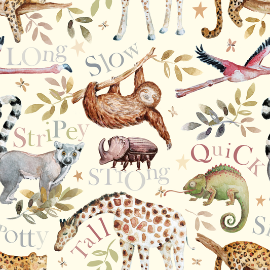 material featuring an animal pattern