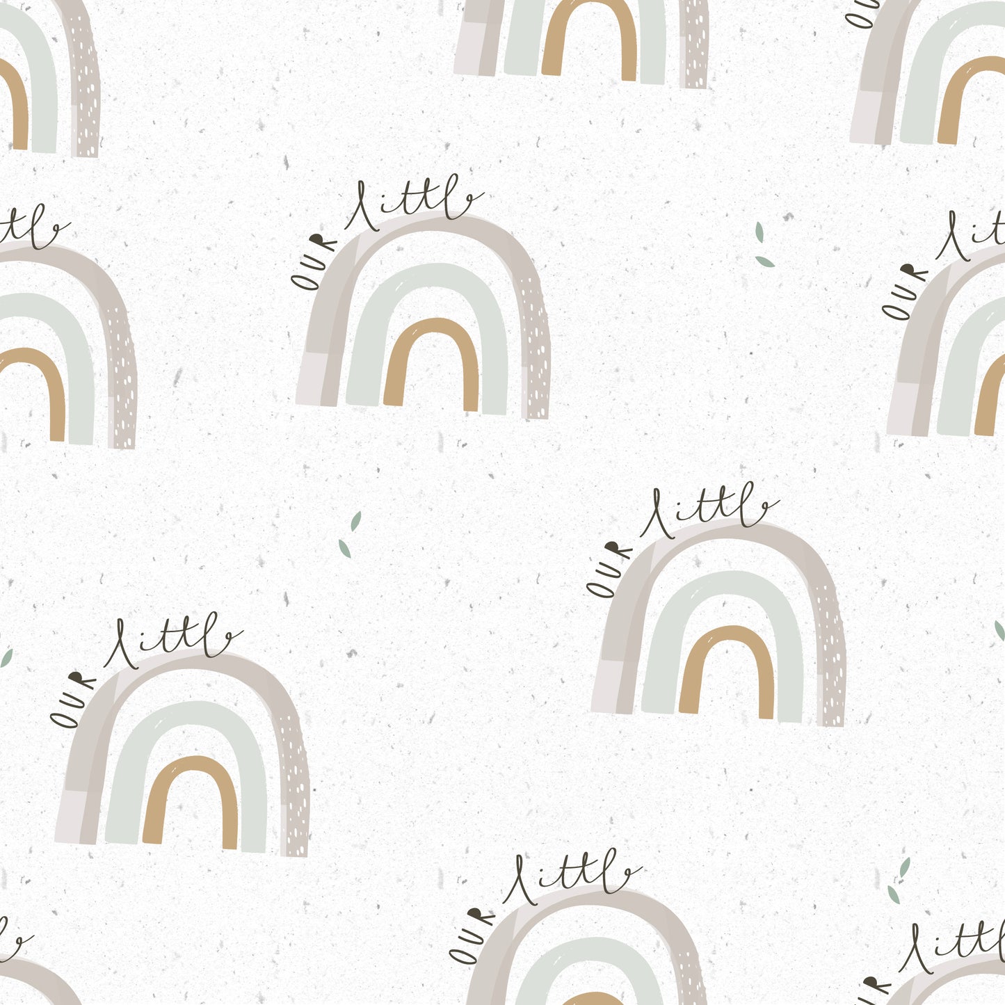 material featuring rainbows