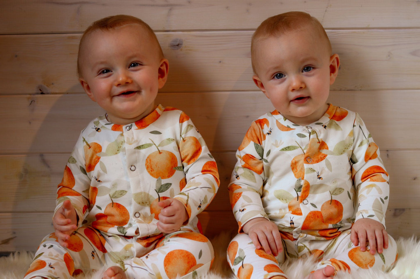 Oranges Front Opening Romper