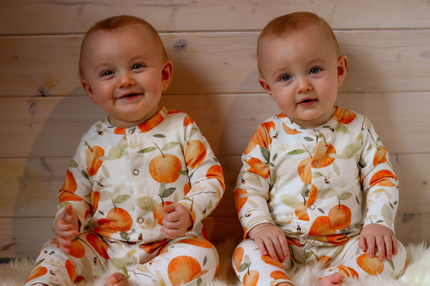 Oranges Front Opening Romper