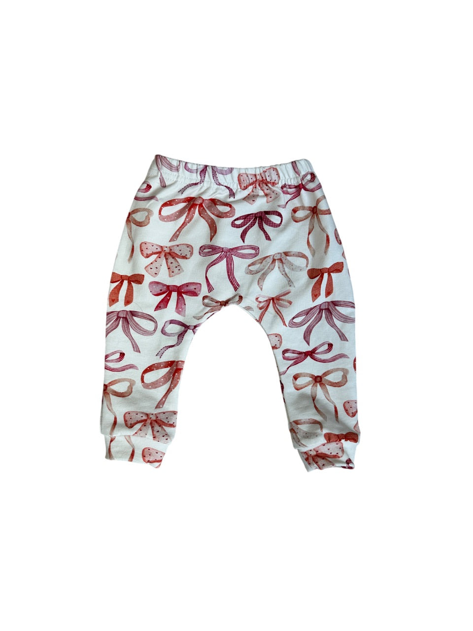 Child's leggings featuring a charming bow design