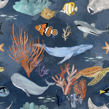 pattern featuring an underwater scene